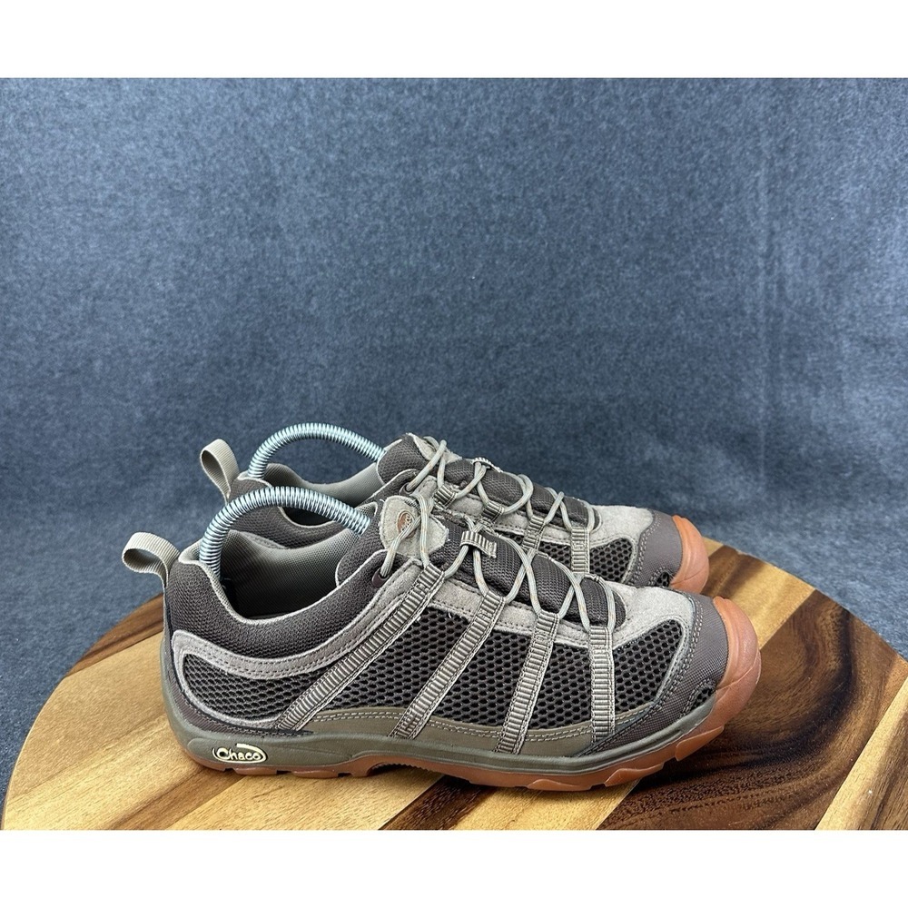 CHACO HIKING TRAIL SHOES Women's 9.5 Redrock Bean Lace Up Brown Mesh Climbing